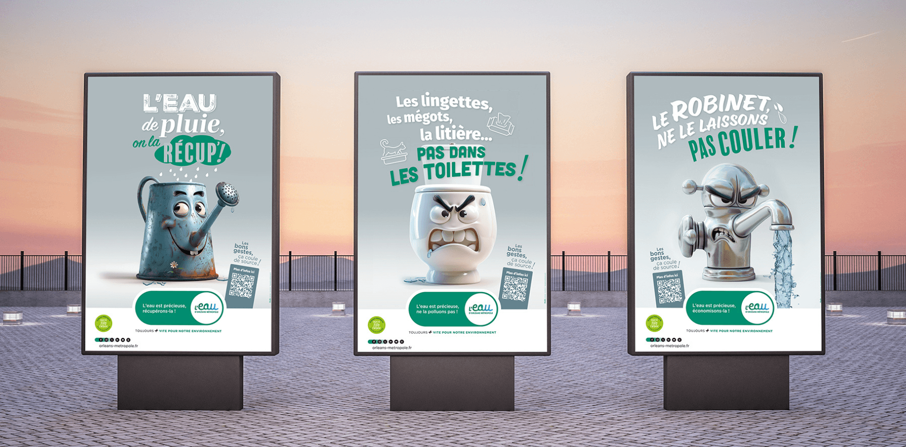 Orléans Métropole Campagne Eau MUPI 2024